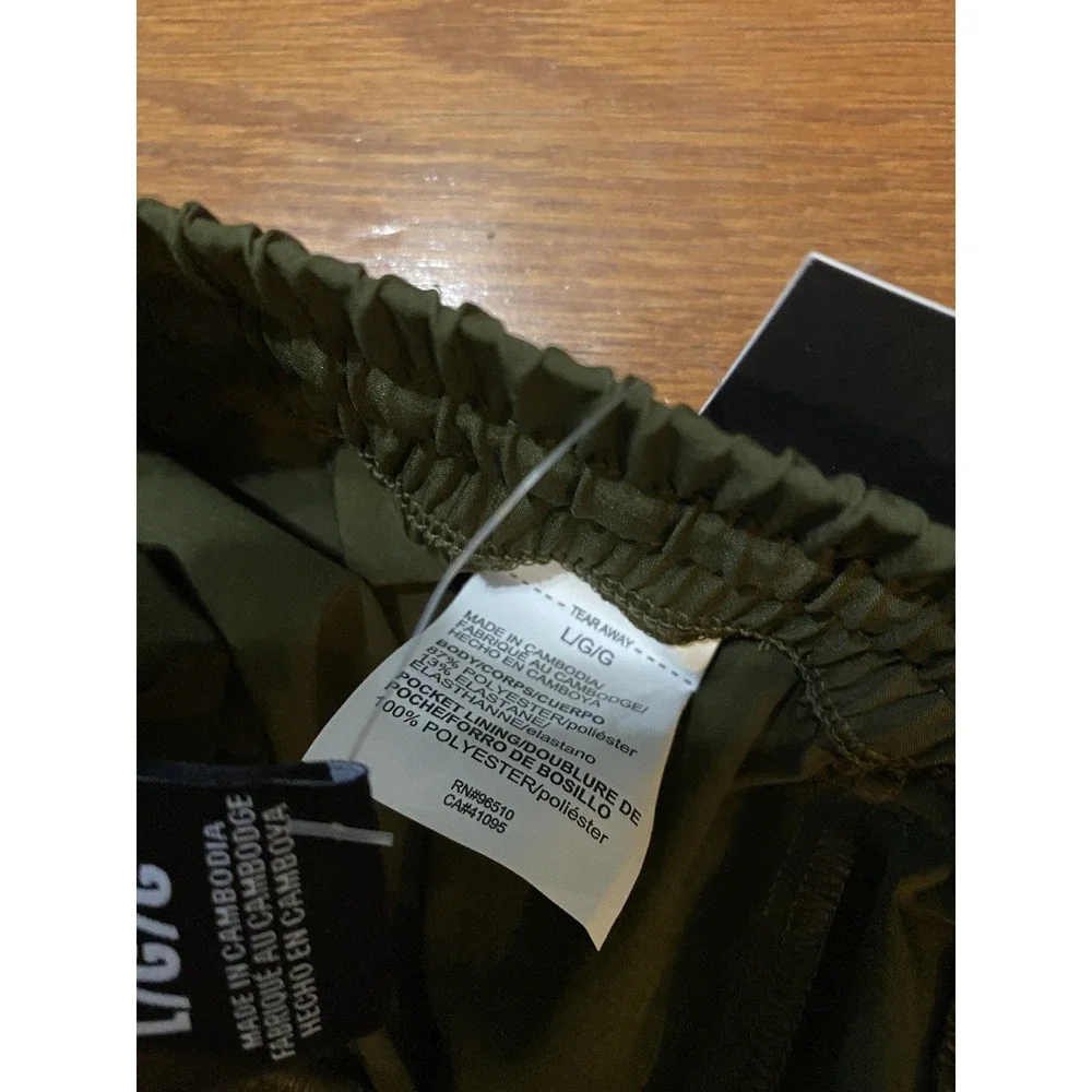 Under Armour Mens Jogger Pants Olive Green Tapered Cuffed Athletic L New